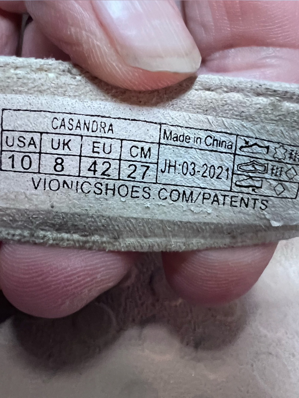 Vionic Tide Casandra White Leather Sandal Flip Flop Women 10 - Picture 8 of 9